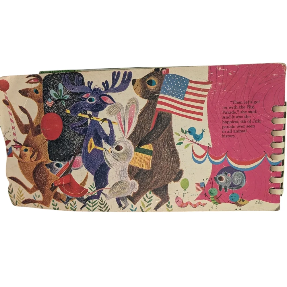 Vintage MCM‎ 60s Antique The Big Parade Hardcover Kids Book